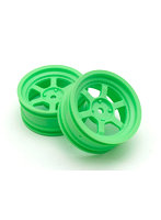 RAYS TE37Vホイルオフセット5mm（FZD2/蛍光グリーン2入）