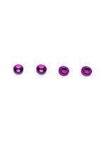 フタバ5mm穴サーボ用M3皿ワッシャー（パープル） 4pcs