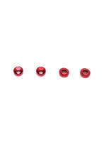 フタバ5mm穴サーボ用M3皿ワッシャー（レッド） 4pcs