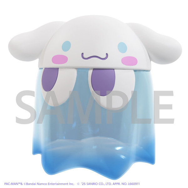 パックマン×サンリオキャラクターズ ちびコレクトフィギュア デラックス ゴーストシナモロール クリアカラーver.