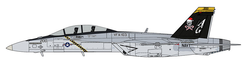 07560 1/48 F/A-18F スーパー ホーネット ‘VFA-103 ジョリー ロジャース SANTA 2015’