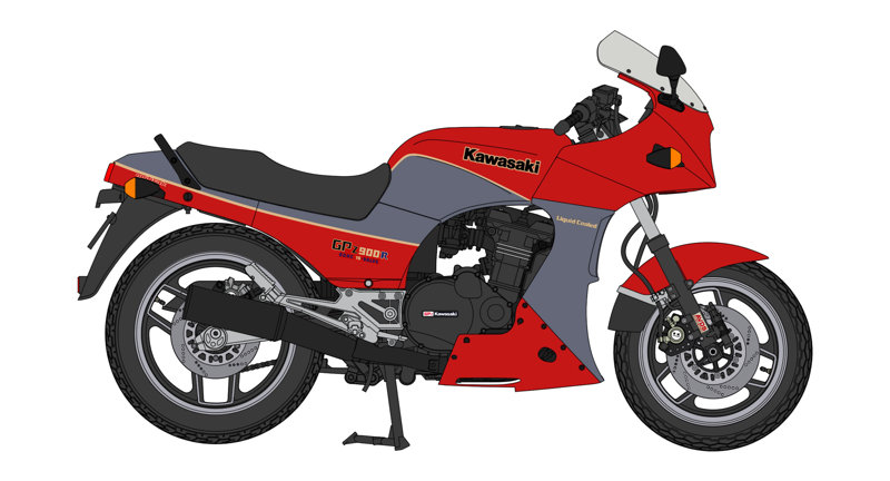 BK19 1/12 カワサキ GPZ900R （A1） （1984）