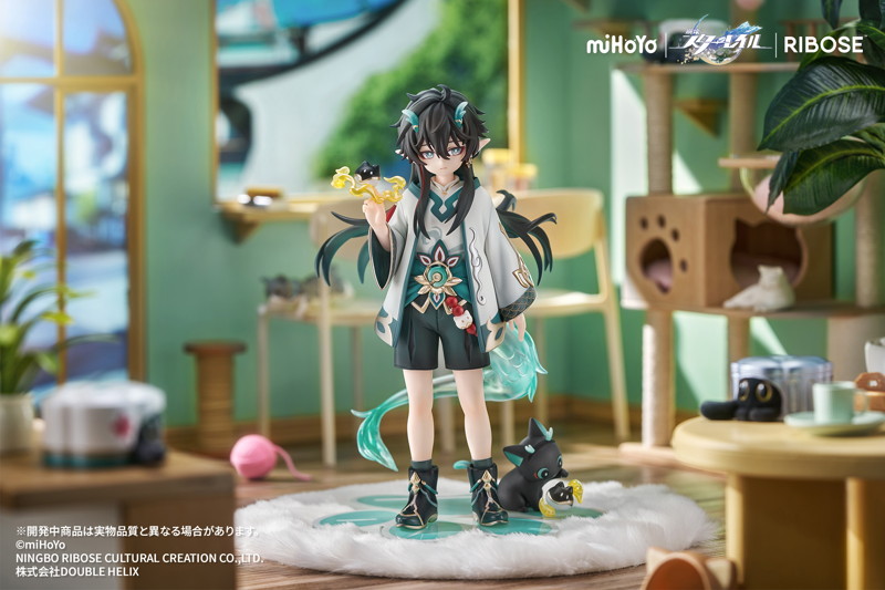 RISE UP＋ 崩壊:スターレイル ちびねこシリーズ フィギュア 丹恒・飲月 Ver. 完成品フィギュア
