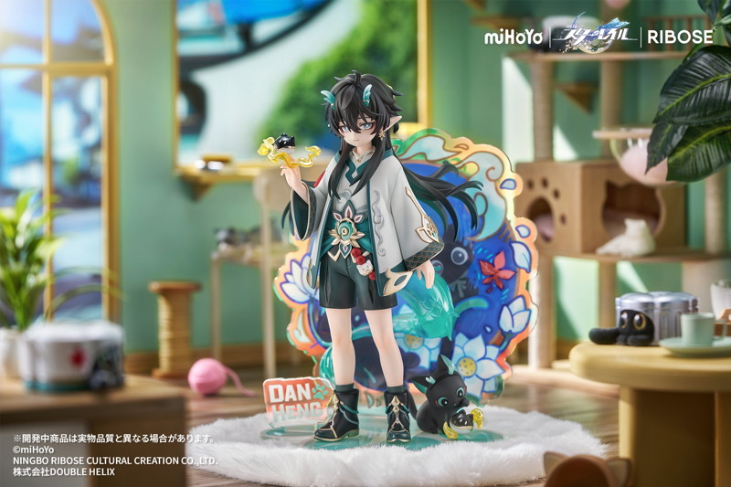 RISE UP＋ 崩壊:スターレイル ちびねこシリーズ フィギュア 丹恒・飲月 Ver. 完成品フィギュア
