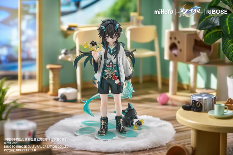 RISE UP＋ 崩壊:スターレイル ちびねこシリーズ フィギュア 丹恒・飲月 Ver. 完成品フィギュア