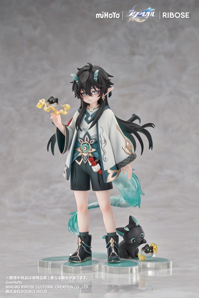 RISE UP＋ 崩壊:スターレイル ちびねこシリーズ フィギュア 丹恒・飲月 Ver. 完成品フィギュア