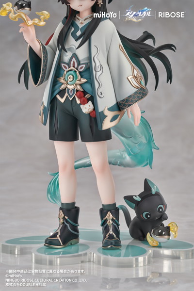 RISE UP＋ 崩壊:スターレイル ちびねこシリーズ フィギュア 丹恒・飲月 Ver. 完成品フィギュア