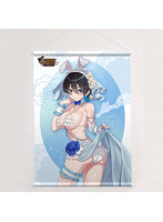 バニーガーデン 描き下ろしB2タペストリー(美羽香/バニーウエディング水着)Wスエード