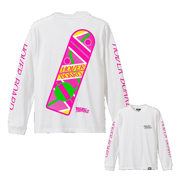 Back To The Future Part II HOVER BOARD Long Sleeve T-shirt M