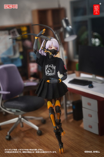 スネイルシェルスタッフユニフォーム（ブラック） ドール服セット 完成品オプションパーツ