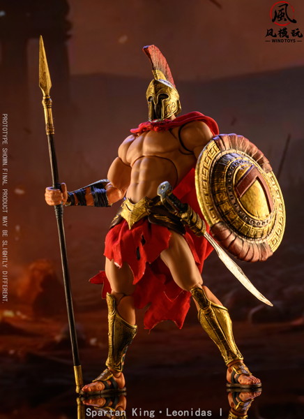 WIND TOYS Spartan King Leonidas I（スパルタンキング レオニダス） 1/12スケール 可動フィギュア スタ...