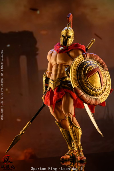 WIND TOYS Spartan King Leonidas I（スパルタンキング レオニダス） 1/12スケール 可動フィギュア スタ...