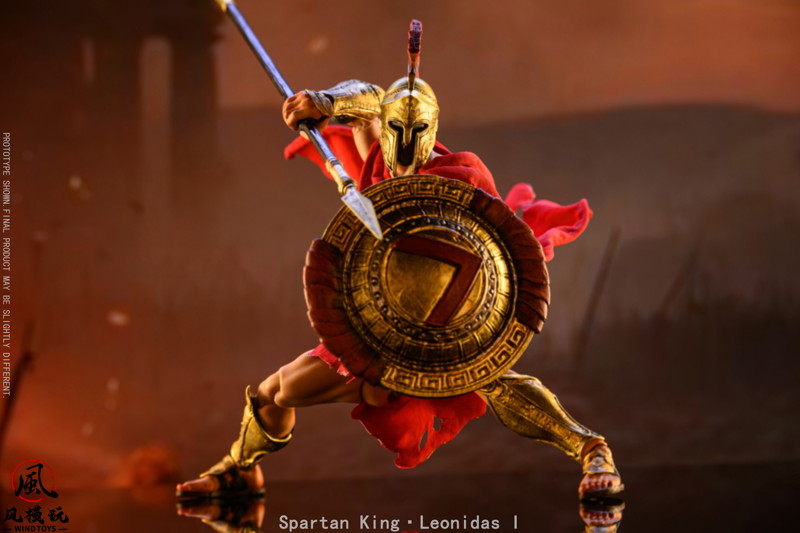 WIND TOYS Spartan King Leonidas I（スパルタンキング レオニダス） 1/12スケール 可動フィギュア スタ...