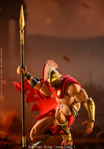 WIND TOYS Spartan King Leonidas I（スパルタンキング レオニダス） 1/12スケール 可動フィギュア スタ...