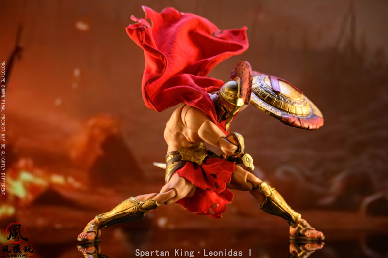 WIND TOYS Spartan King Leonidas I（スパルタンキング レオニダス） 1/12スケール 可動フィギュア スタ...