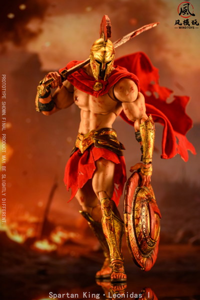 WIND TOYS Spartan King Leonidas I（スパルタンキング レオニダス） 1/12スケール 可動フィギュア ダメ...