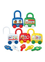 遊んで知育 くるっとカチャ!カギ&はたらくくるまセット