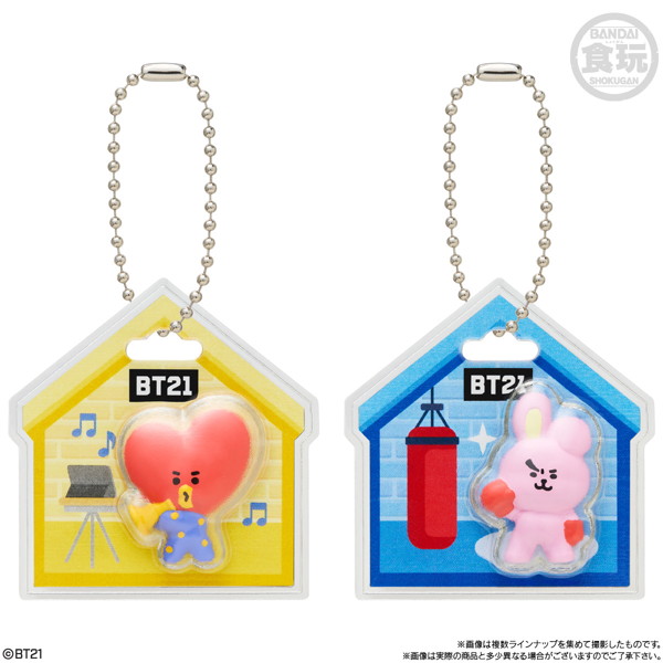BT21 パッケージチャーム＆チョコボーロ （全7種） 1BOX:10個入