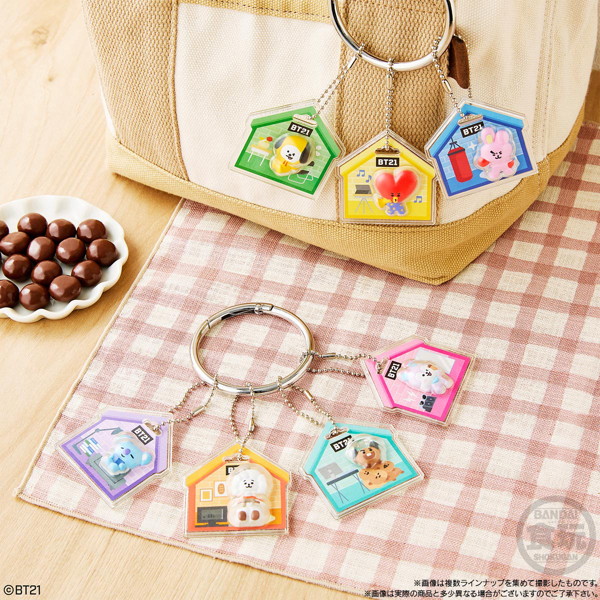 BT21 パッケージチャーム＆チョコボーロ （全7種） 1BOX:10個入