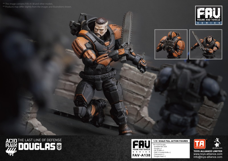 TOYS ALLIANCE LIMITED アシッドレイン 1/18スケール FAV-A138 ダグラス