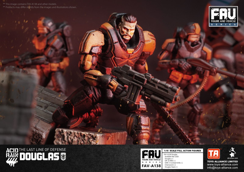 TOYS ALLIANCE LIMITED アシッドレイン 1/18スケール FAV-A138 ダグラス