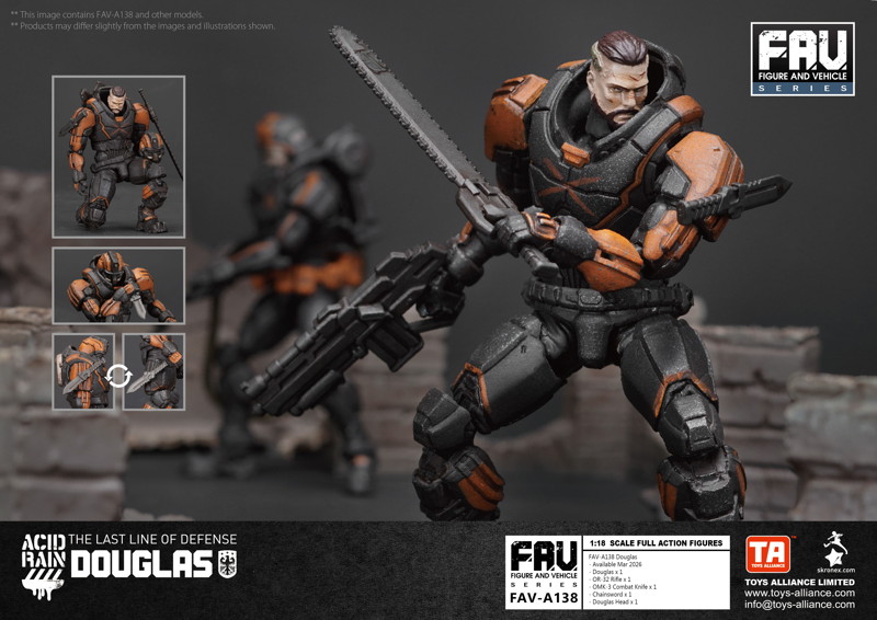 TOYS ALLIANCE LIMITED アシッドレイン 1/18スケール FAV-A138 ダグラス