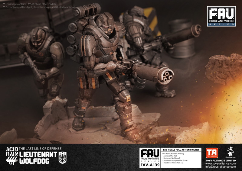 TOYS ALLIANCE LIMITED アシッドレイン 1/18スケール FAV-A139 中尉ウルフドッグ