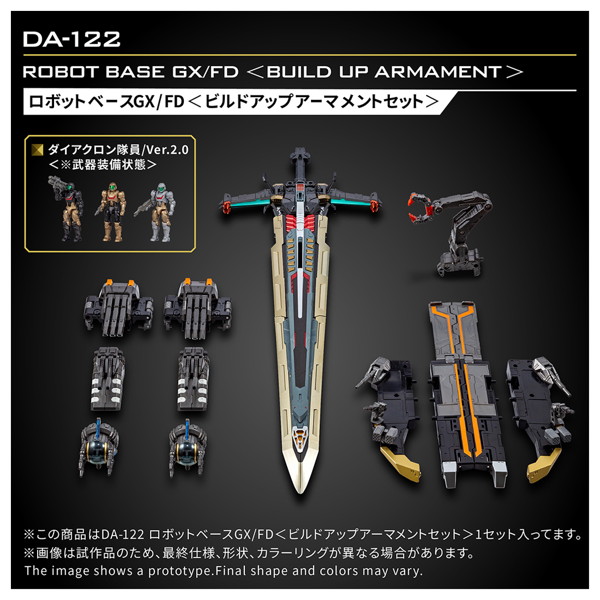 DA-122 ロボットベースGX/FD＜ビルドアップアーマメントセット＞