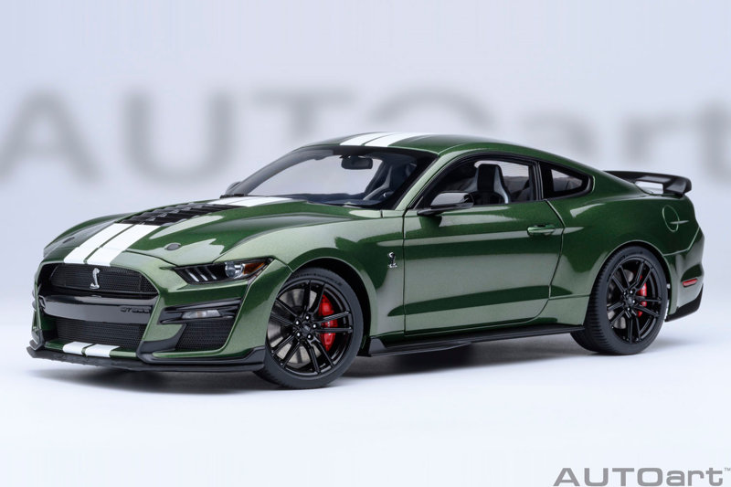 フォード マスタング シェルビー GT500 （グリーン/ホワイト・ストライプ）