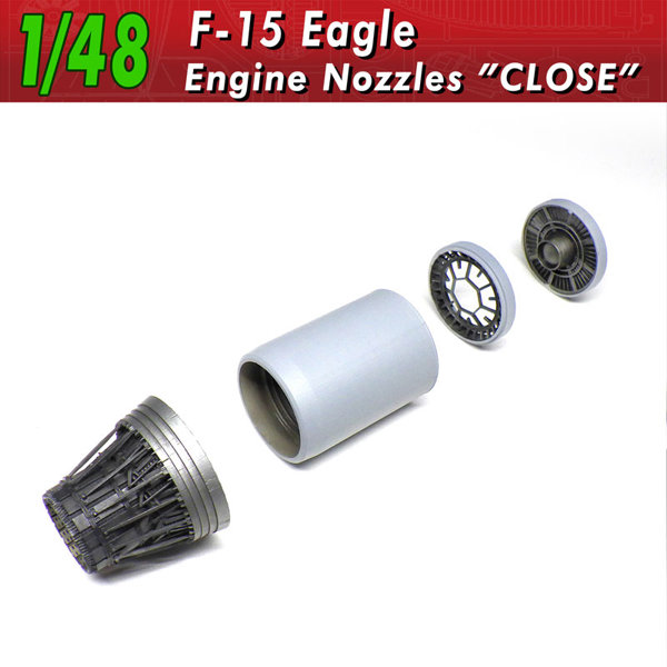 147 1/48 F-15 エンジンノズル クローズタイプ プラモデル用パーツ （飛行機）