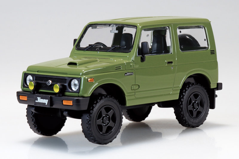 楽プラ スナップキット 1/32 スズキ JA11 ジムニー カスタムホイール（オリーブグリーン） 【18CU-OG】