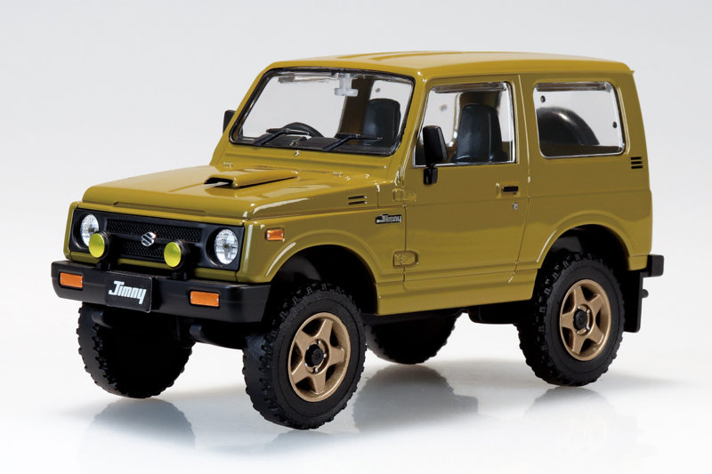 楽プラ スナップキット 1/32 スズキ JA11 ジムニー カスタムホイール（オリーブ） 【18CU-OE】