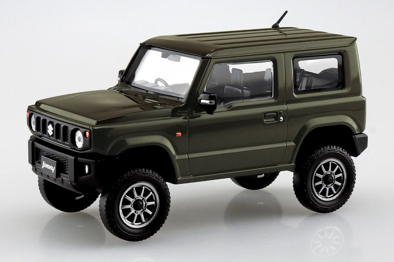 楽プラ スナップキット 1/32 スズキ JB64 ジムニー カスタムホイール（ジャングルグリーン） 【09CU-JG】