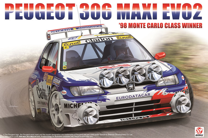 BX24026 1/24 プジョー 306 MAXI EVO2 1998 モンテカルロラリー クラスウィナー