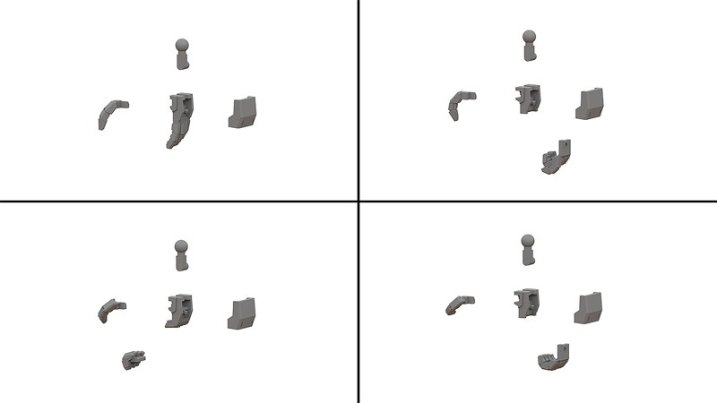 MODEROID Tハンドセット 角/S from ティタノマキアSIDE:CE