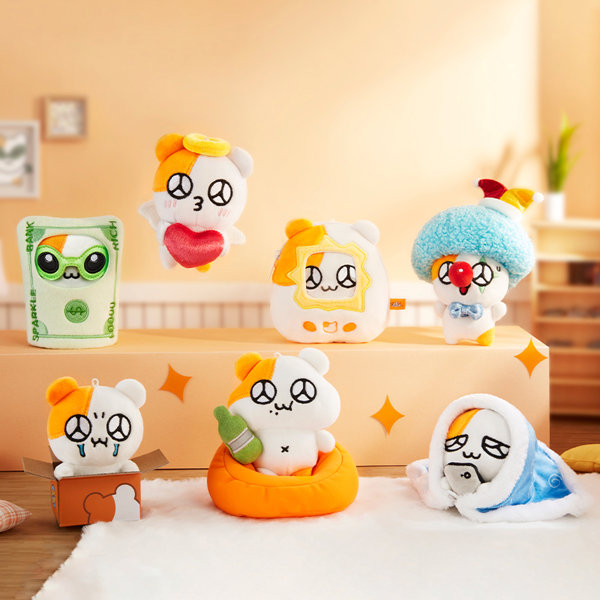 One to X Glitter Hamster ハムスターの日常シリーズ トレーディングプラッシュ（1BOX=6個入）のサムネイル画像
