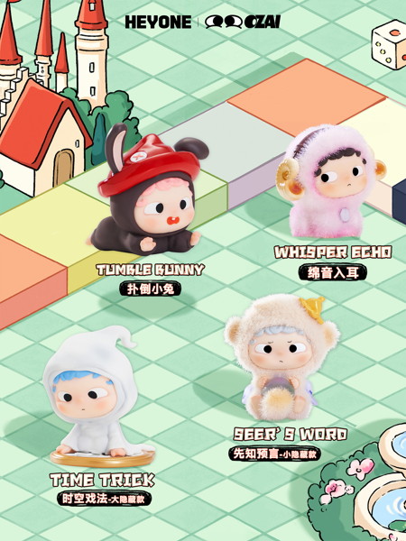 001_Heyone タイムタウンに迷い込んだシリーズ ミニトレーディングフィギュア（1BOX=20個入）