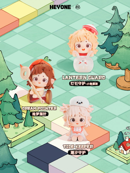 001_Heyone タイムタウンに迷い込んだシリーズ ミニトレーディングフィギュア（1BOX=20個入）