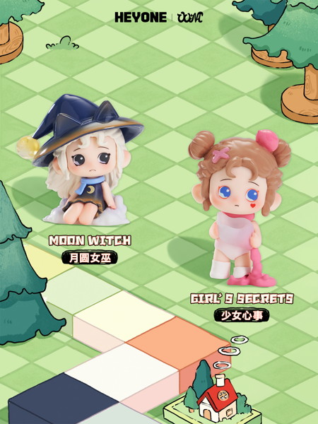 001_Heyone タイムタウンに迷い込んだシリーズ ミニトレーディングフィギュア（1BOX=20個入）