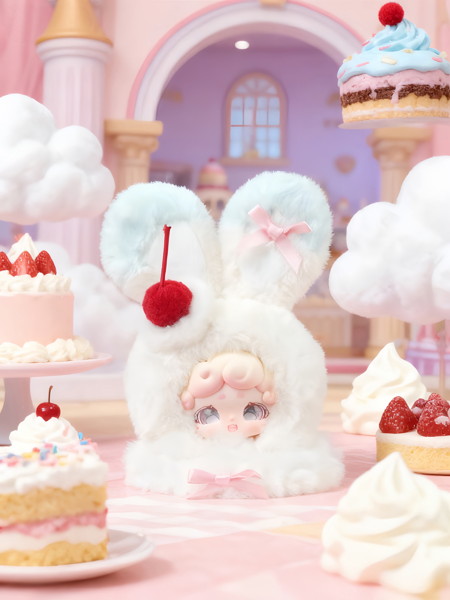 【BOX販売】Lucky Deer Nai おやすみうさぎ ふわもこアイス （全6種＋2） 1BOX:6個入