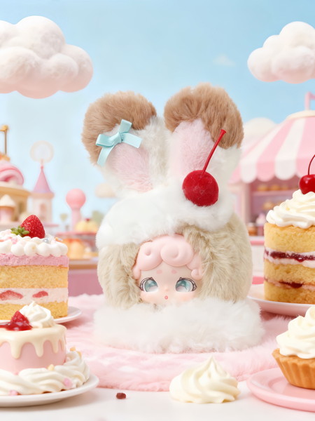 【BOX販売】Lucky Deer Nai おやすみうさぎ ふわもこアイス （全6種＋2） 1BOX:6個入