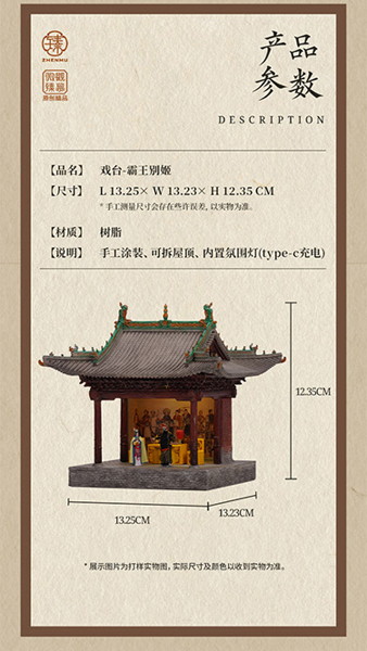 ZHENMU 舞台 1/64スケールミニチュア