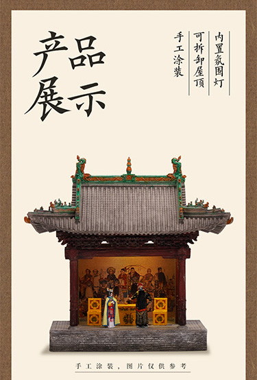 ZHENMU 舞台 1/64スケールミニチュア