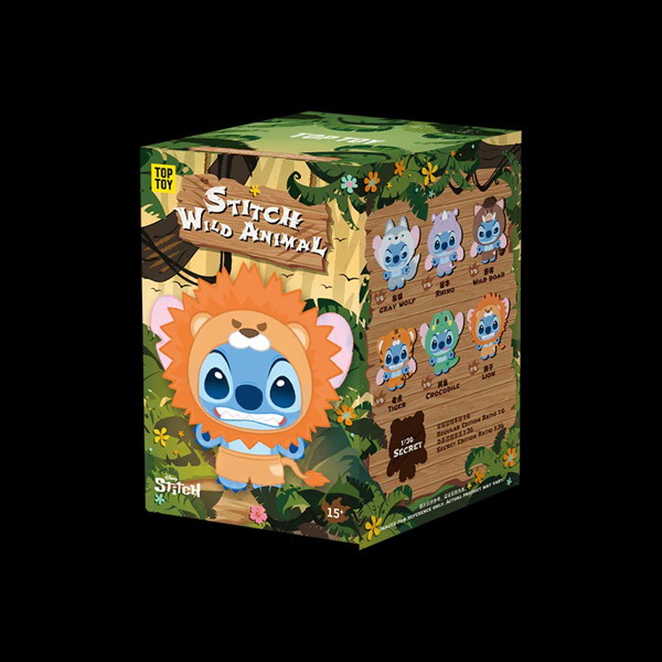 【BOX販売】ディズニー スティッチ アニマルコスチュームシリーズ ソフビぬいぐるみ（1BOX=6個入）