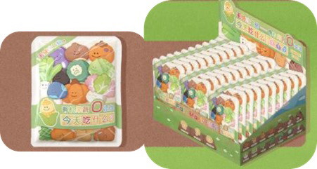 【BOX販売】今日は何を食べる？フルーツ＆ベジタブルマグネット（1BOX=30個入）