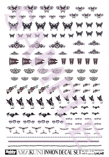 INMONデカールセット vol.4 1/8～1/12スケール用のサムネイル画像