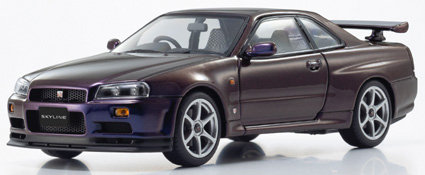 日産 スカイライン R34 GT-R Vスペック （ミッドナイトパープル III）