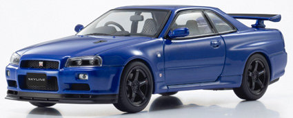 日産 スカイライン R34 GT-R VスペックII （ベイサイドブルー）