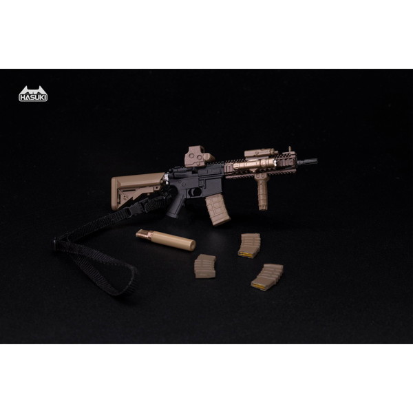 WM-04A アサルトライフルセット ブラックゴールド アクションフィギュア用完成品オプションパーツ