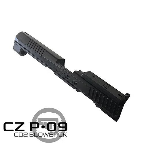 P09対応_リアサイトマウント ＆ 加工済スライドセット_BK